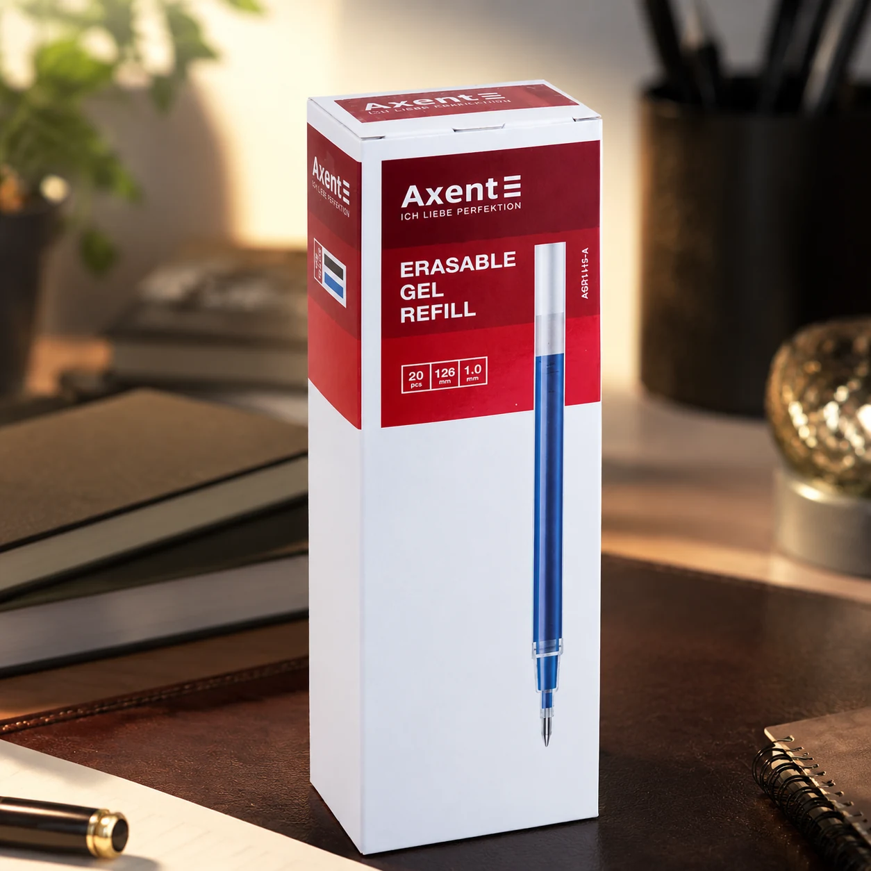 Стержень гелевий Axent 1,0 мм синій — Ручки та олівці