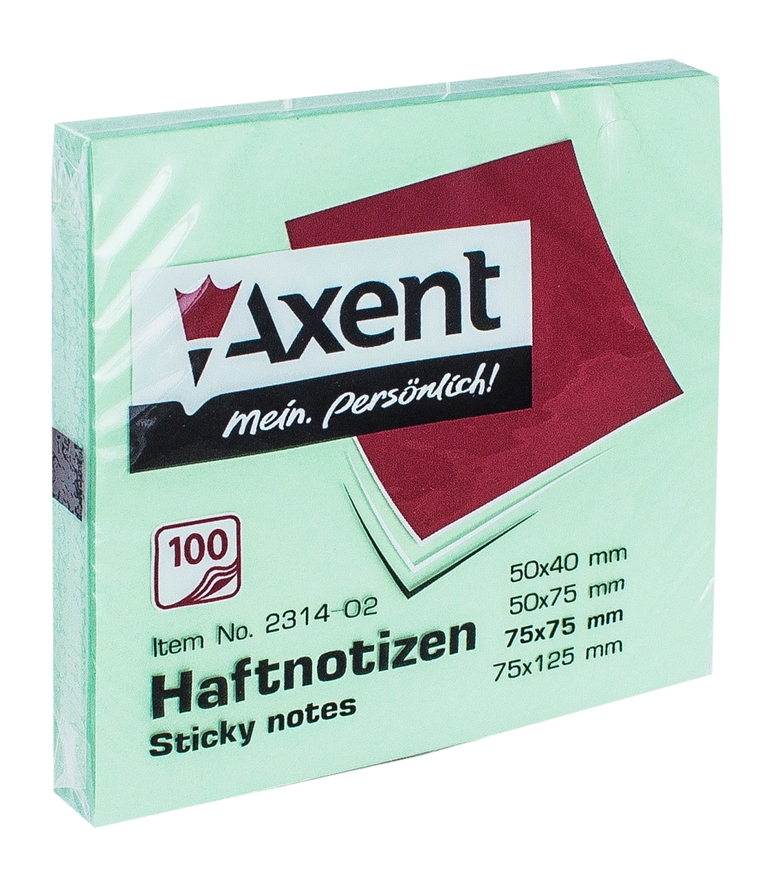 Стікер блок Axent 2314- A -02 зел. — фото 2