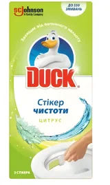 Стікер чистоти для унітазу Duck Цитрус 3 шт — фото 2