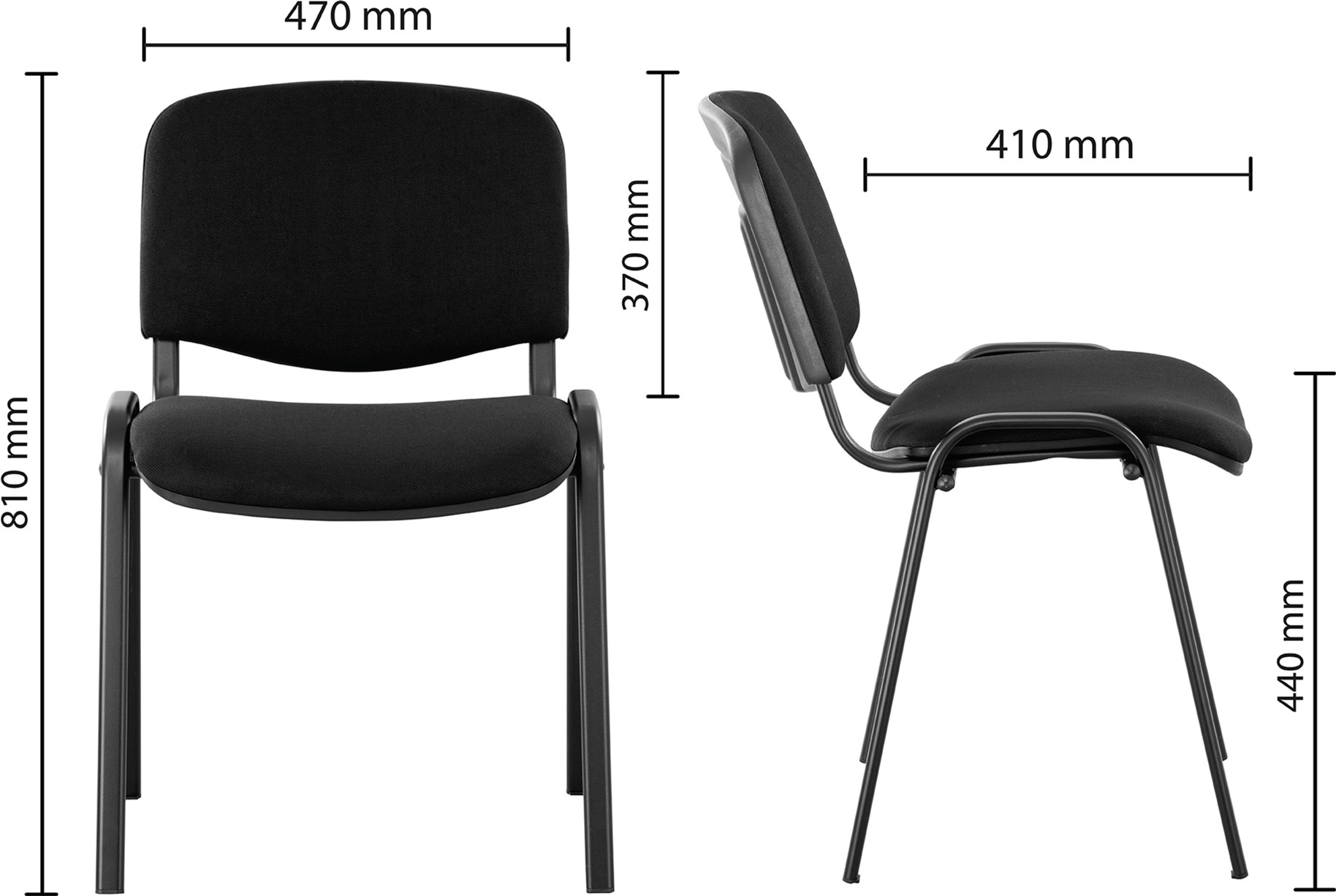 СТІЛЕЦЬ ISO чорн. C-11 чорний — фото 2