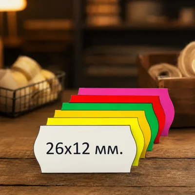 Стрічка для етикет-пістолета 26*12/1000 жовта