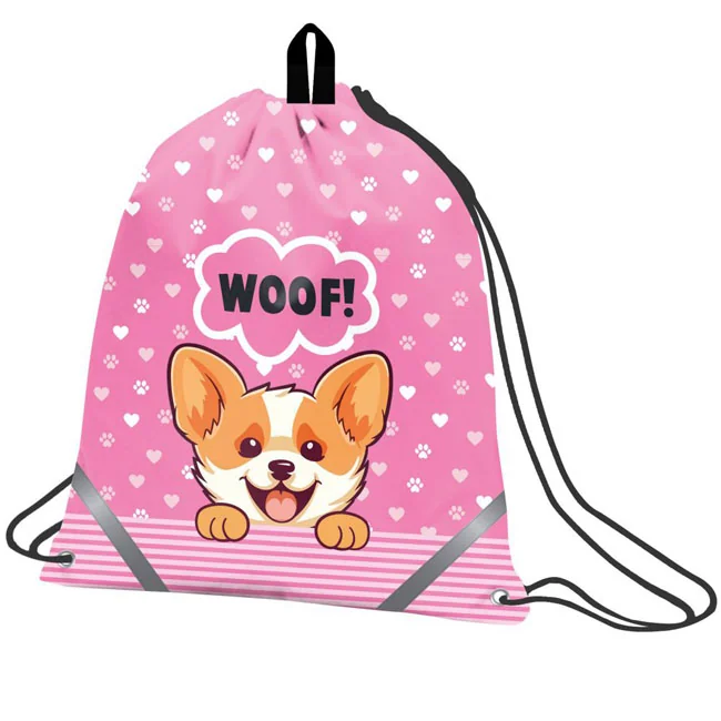 Сумка для взуття з кишенею, "I Love Corgi"