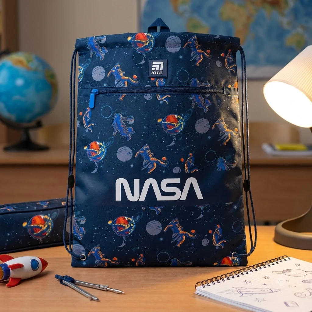 Сумка для взуття з кишенею "NASA" Kite