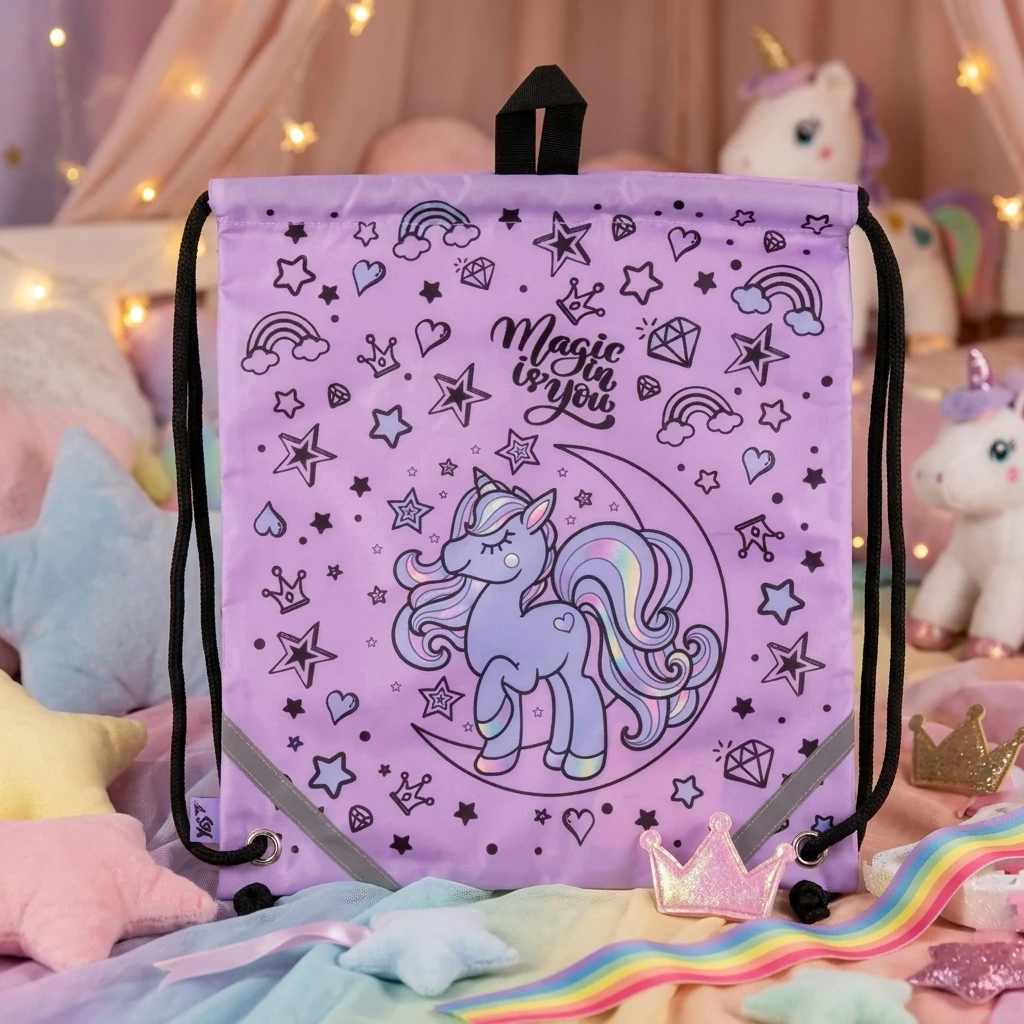 Сумка для взуття з кишенею SB-10 "Magic Unicorn"