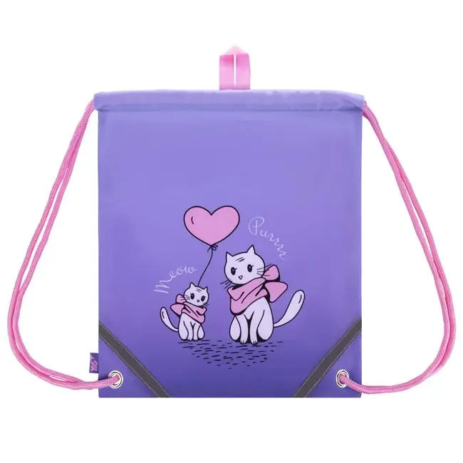 Сумка для взуття з кишенею SB-10 "Purr-Meow"