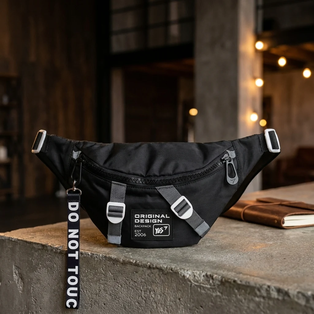 Сумка на пояс YES SP-30 YES DSGN. Black