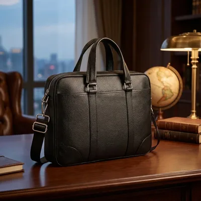 Сумка-портфель чоловіча шкіряна ділова Tiding Bag A25-9904A