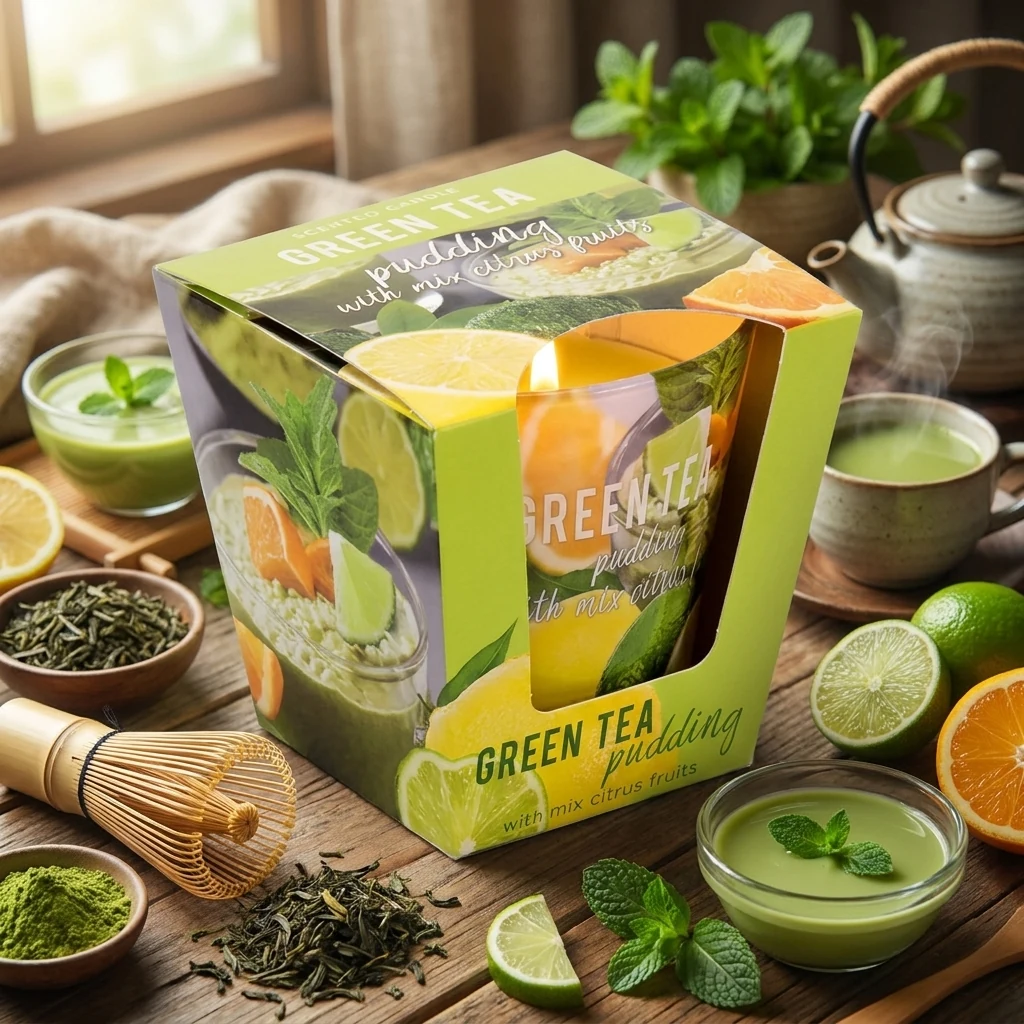 Свечка в склянці 7*9см "Tea Pudding&Matcha"