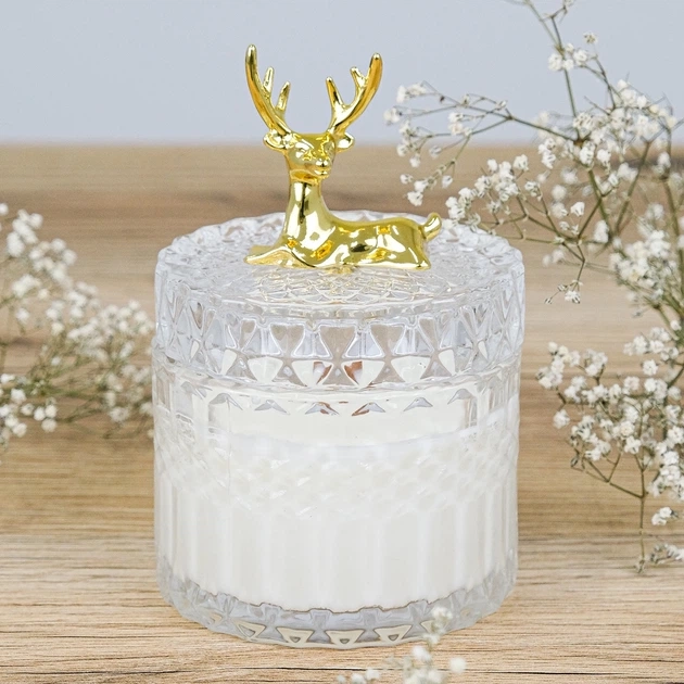 Свічка парфумована Чайний спа 100% соєвий віск 200g 42h - для гармонії та релаксу — фото 4