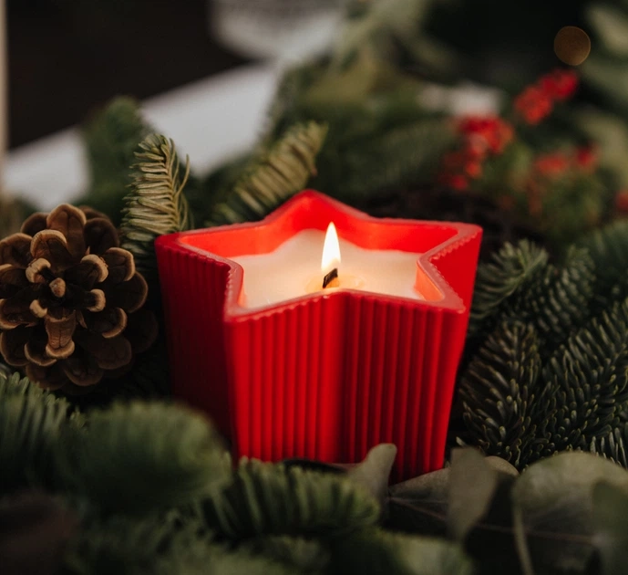 Свічка парфумована STAR KAKI RED 100% WOOD WAX 150g 30h NAC 1070 — фото 3