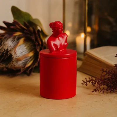 Свічка парфумована VENUS CHERRY BLOSSOM RED 100% WOOD WAX 165g 35h NAC 1011R