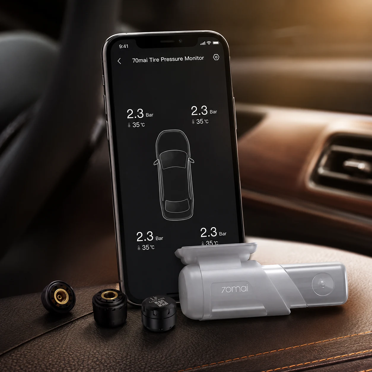 Система контролю тиску в шинах 70mai External TPMS Sensor Midrive T04 — Побутова техніка