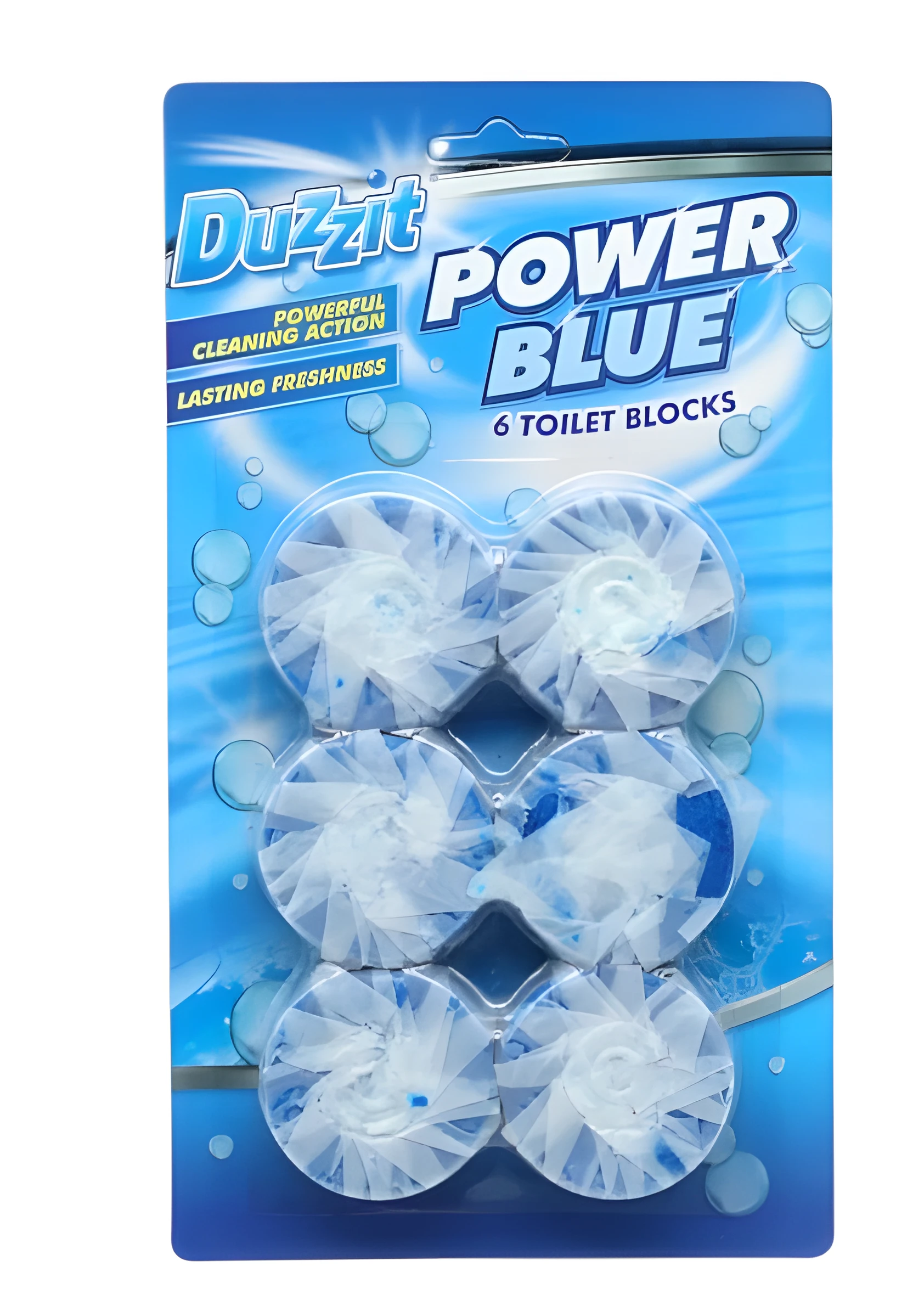 Таблетки для зливного бачка Duzzit Power Blue 6шт