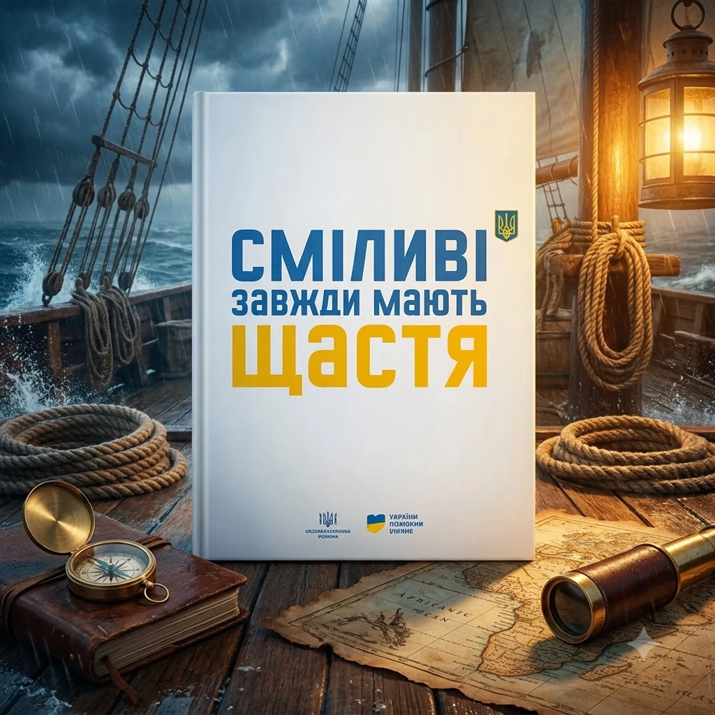 Тарілка 25 см "Сміливі завжди мають щастя"