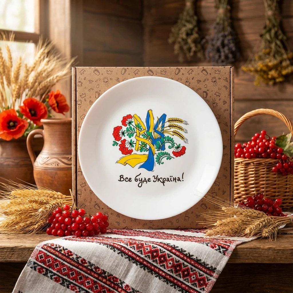 Тарілка 25 см "Все буде Україна"