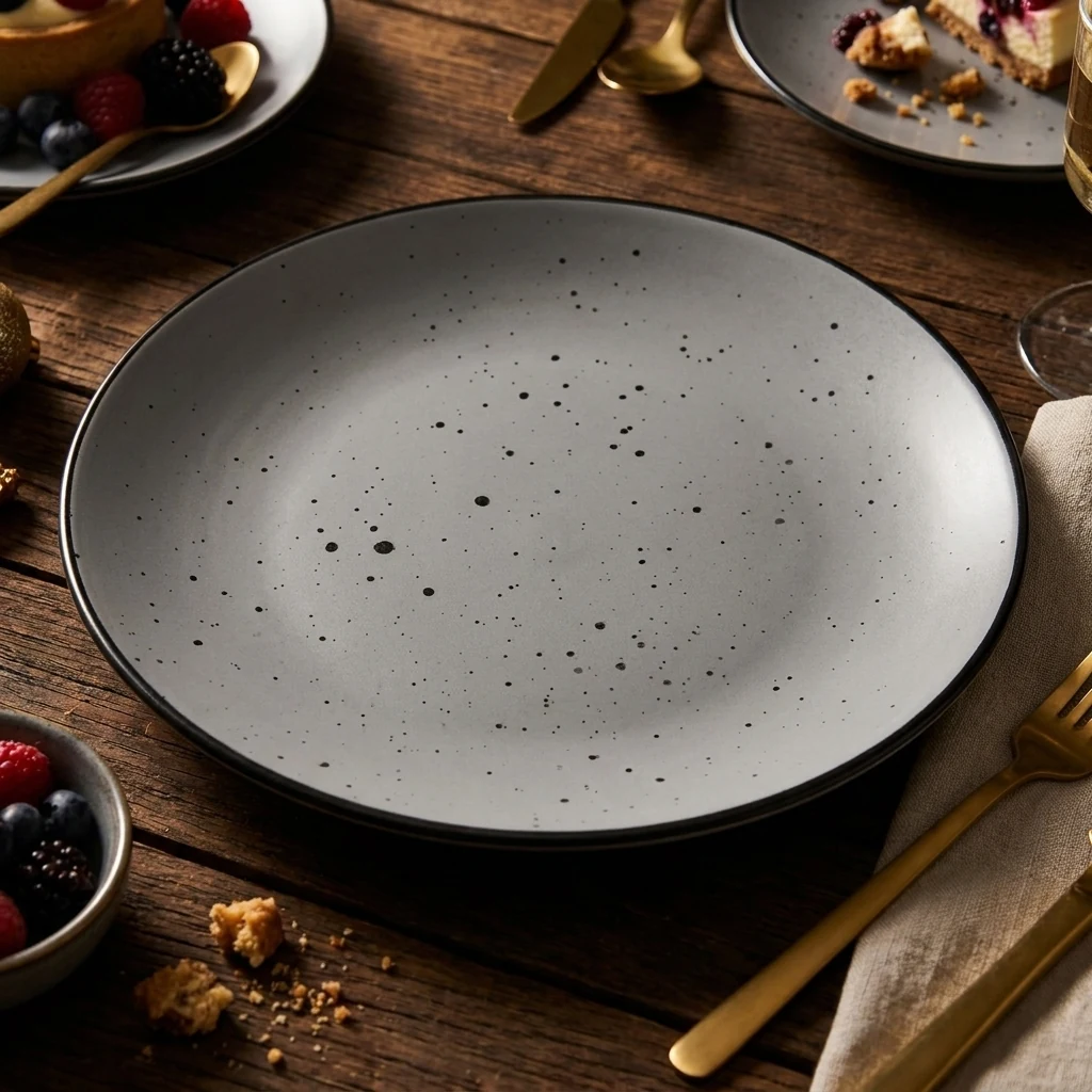 Тарілка Dessert Ardesto Bagheria 19 см Grey кераміка AR2919GREY