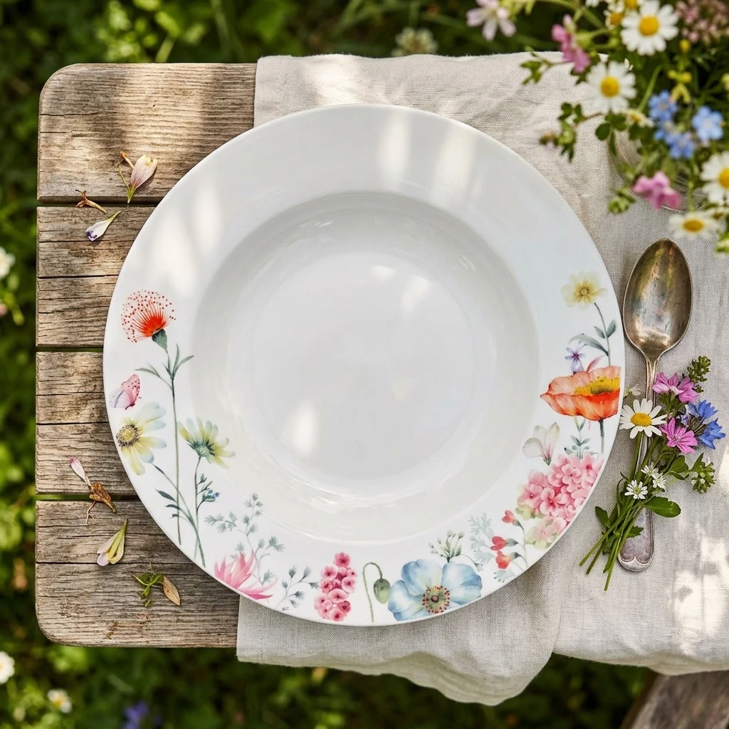 Тарілка Flower Garden 21*3,5 см