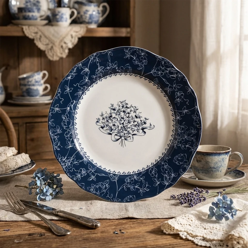 Тарілка Vintage Blue 26 см