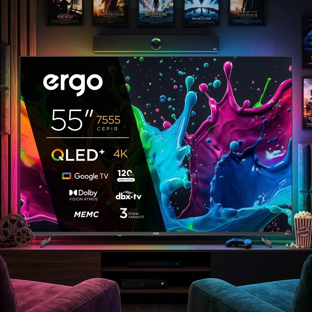 Телевізор Ergo 55JUQ7555