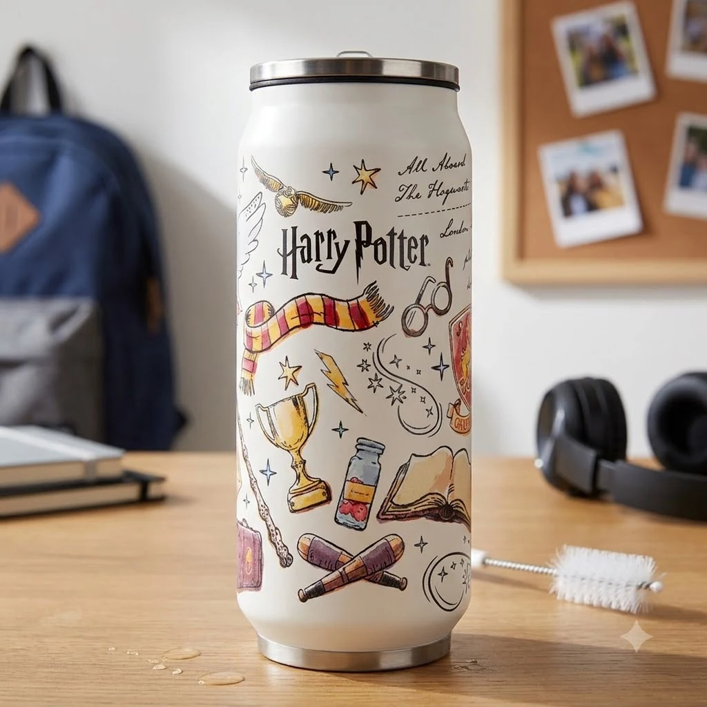Термокружка 500 мл "Harry Potter" Kite з трубочкою
