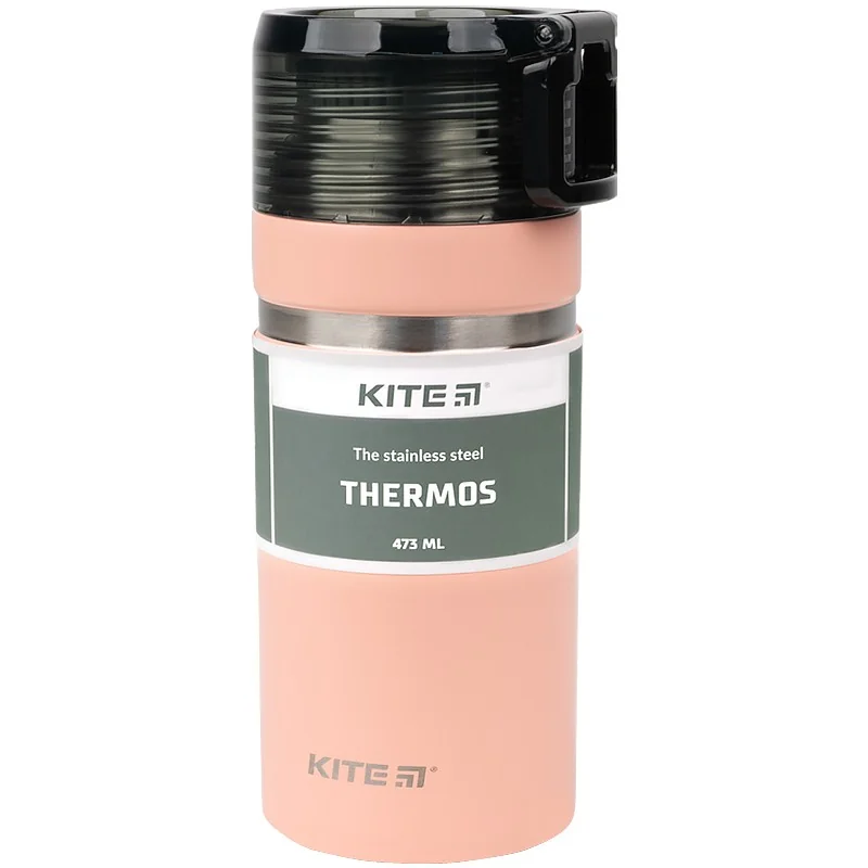 Термос 473 мл персиковий Kite
