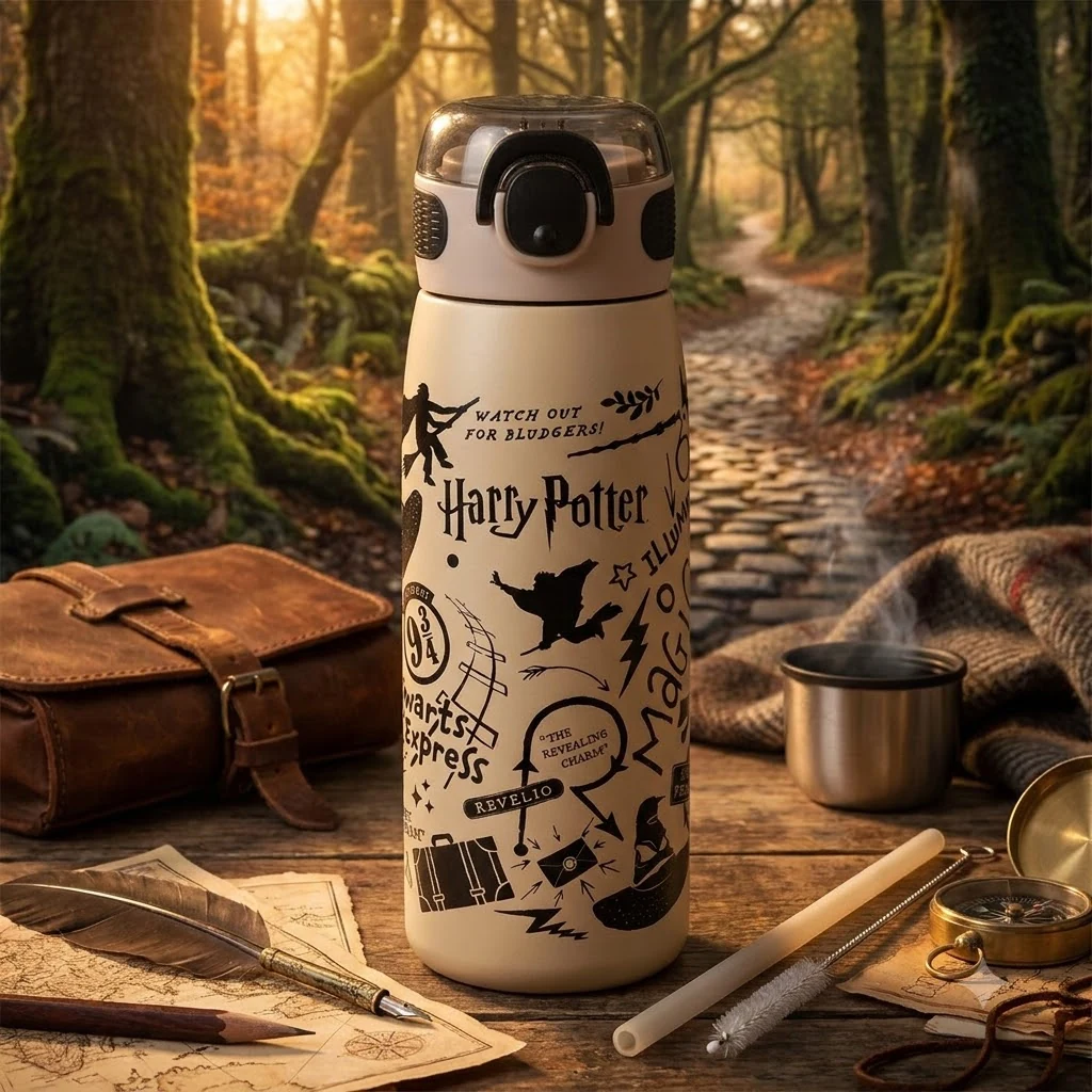 Термос 600 мл Harry Potter з трубочкою
