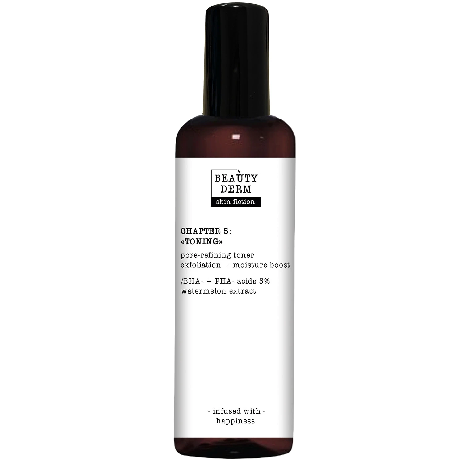 Тонер для очищення Beauty Derm Skin Fiction PHA-кислотами та кавуном 200мл