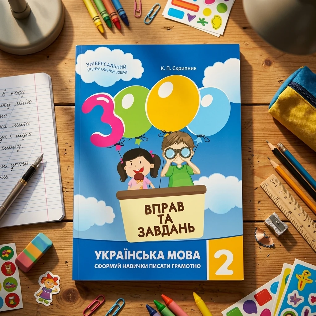 Тренажер. 3000 вправ та завдань. Українська мова 2 кл. Скрипник