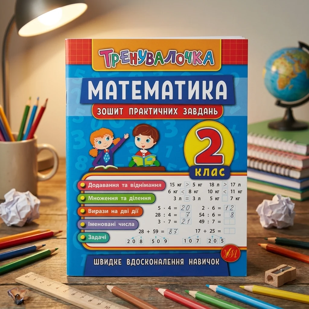 Тренувалочка. Математика 2 клас. Зошит практичних завдань