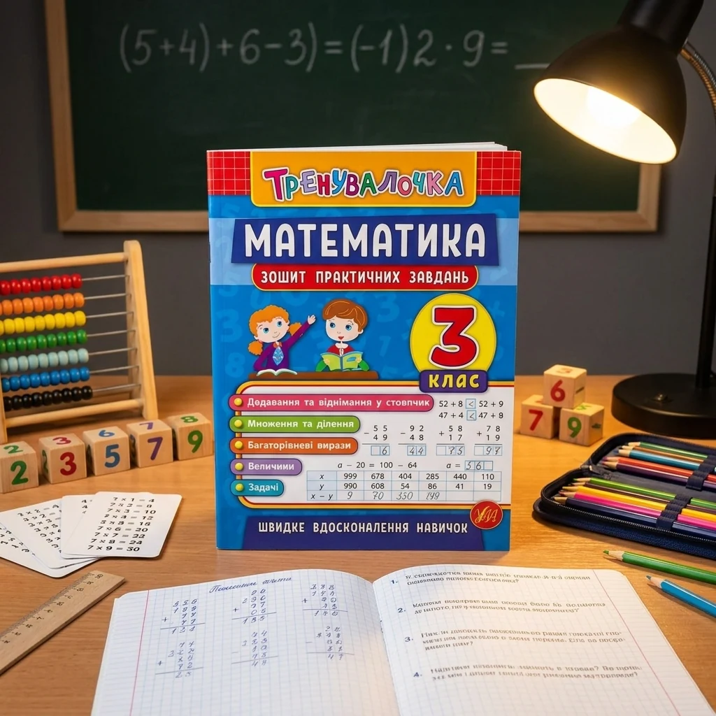 Тренувалочка. Математика. 3 клас. Зошит практичних завдань