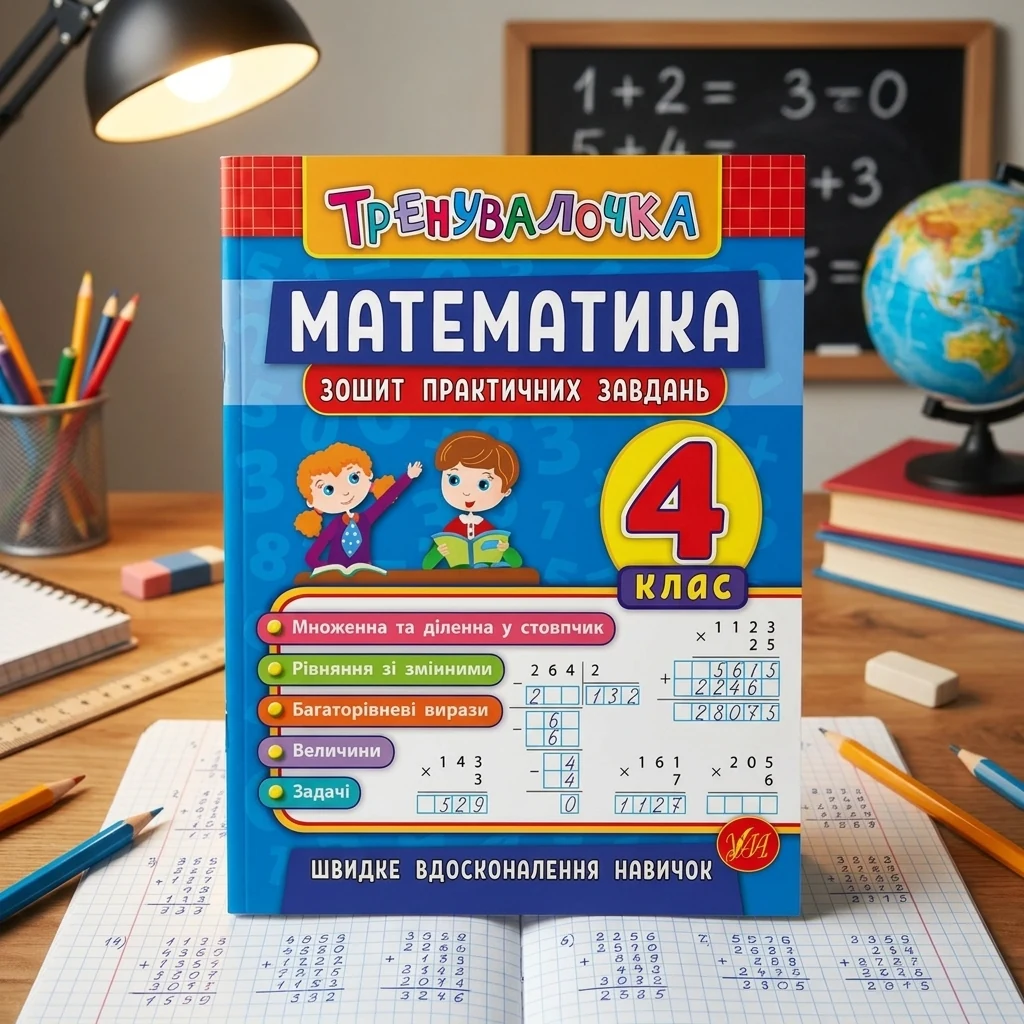 Тренувалочка. Математика. 4 клас. Зошит практичних завдань