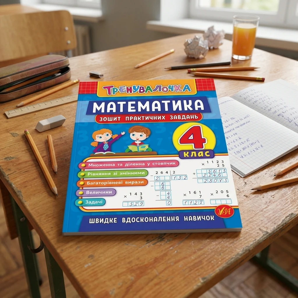 Тренувалочка. Математика 4 клас. Зошит практичних завдань