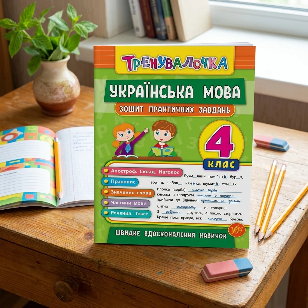 Тренувалочка. Українська мова 4 клас. Зошит практичних завдань