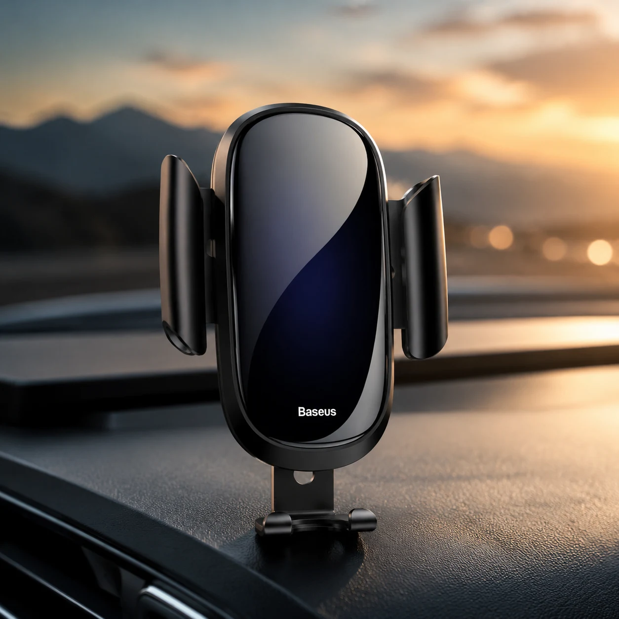 Тримач для мобiльного Baseus Future Gravity Car Mount Black — Мобільна техніка