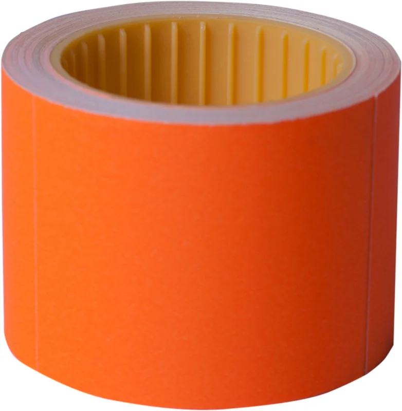 Цінник 50*40мм, (100шт, 4м), прямокутний, помаранчевий, Buromax