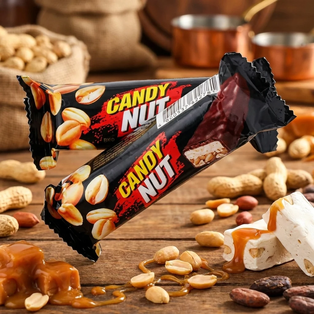 ЦУКЕРКИ Candy Nut нуга і мяка карамель з арахісом ВКФ 1кг