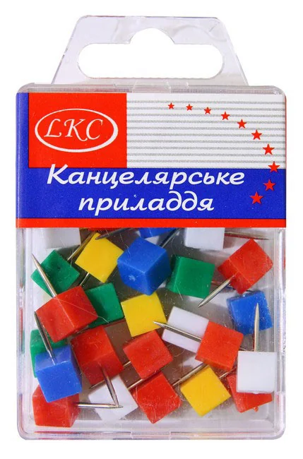 Цвяшки-кубик кольорові 30 штук — фото 2