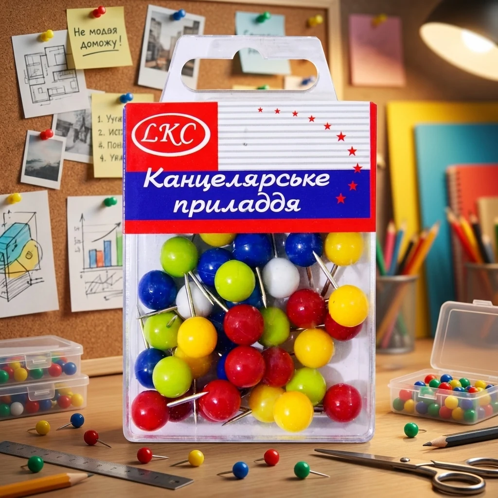 Цвяшки-кульки кольорові 40 штук
