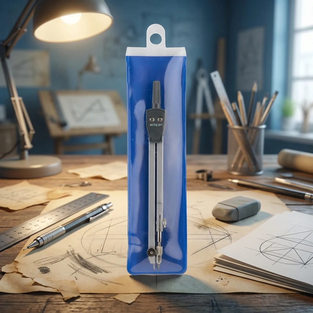 Циркуль 140 мм в пвх футлярі Kite