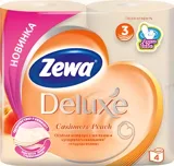 Туалетний папір Zewa Deluxe Персик 3х шарові 4 рулони — фото 2