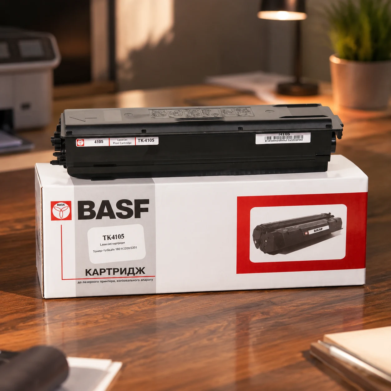 Туба з тонером BASF для Kyocera Mita Taskalfa 1801/2200/2201 аналог TK-4105 Black ( 15000 ст.) (BASF-KT-TK4105) — Принтери та витратники