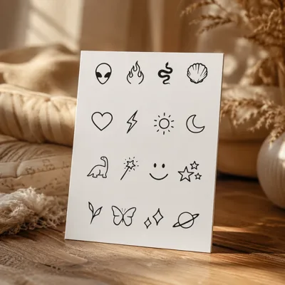 Тимчасове тату Tattooshka Набір міні хайп L-35