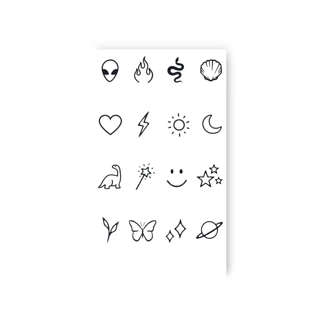 Тимчасове тату Tattooshka Набір міні хайп L-35 — фото 2