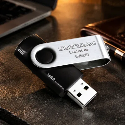 USB флеш накопичувач 16Gb GoodRam Twister UTS2 Black (UTS2-0160K0R11)