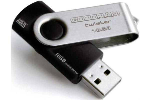 USB флеш накопичувач 32Gb GOODRAM UTS2 TWISTER USB2.0 (UTS2-0320K0R11) — фото 2