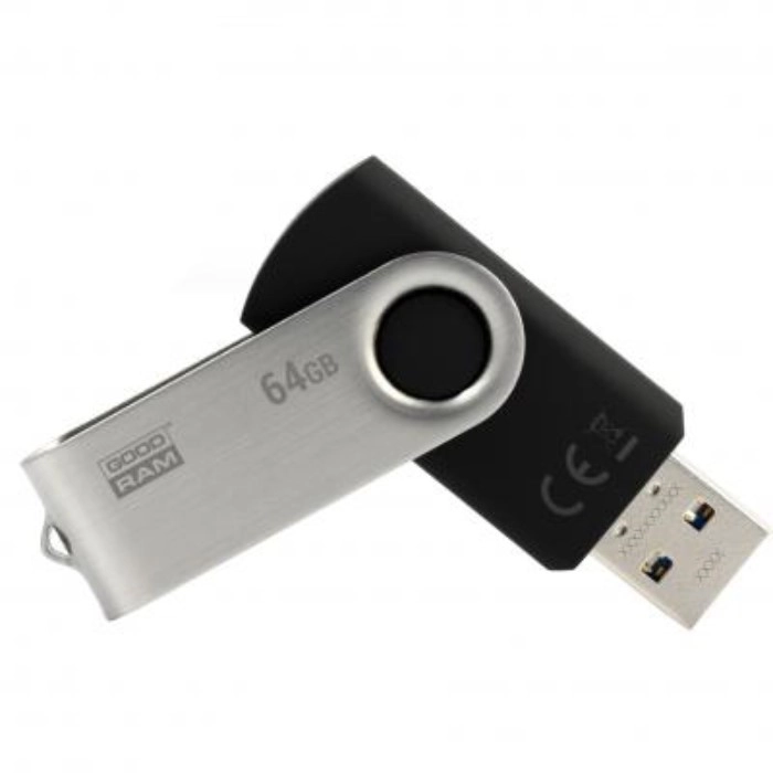 USB флеш накопичувач GOODRAM 64GB Twister Black USB 2.0 (UTS2-0640K0R11) — фото 2