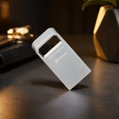USB флеш накопичувач Kingston 64GB DataTraveler Micro USB 3.2 (DTMC3G2/64GB)