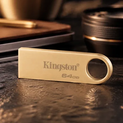 USB флеш накопичувач Kingston 64GB DataTraveler SE9 G3 Gold USB 3.2 (DTSE9G3/64GB)
