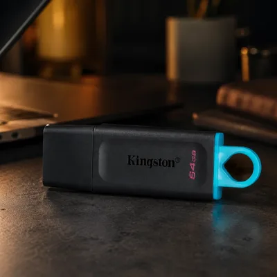 USB флеш накопитель Kingston 64GB DataTraveler Exodia Black/Teal USB 3.2