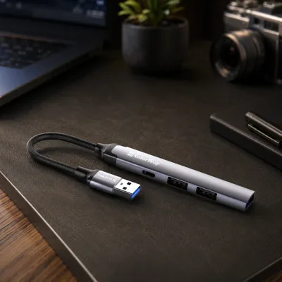 USB хаб СolorWay USB-A 4-в-1 USB2.0х3/USB3.0